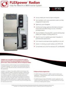 OutBack FLEXpower Radian Spec Sheet