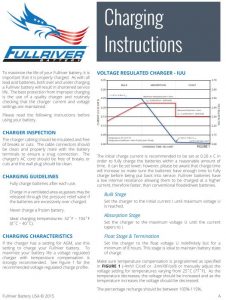 FullRiver Charging Instructions