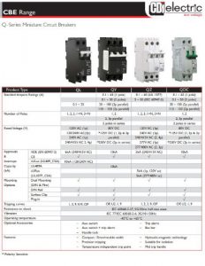 MidNite Solar Breaker Spec Sheet