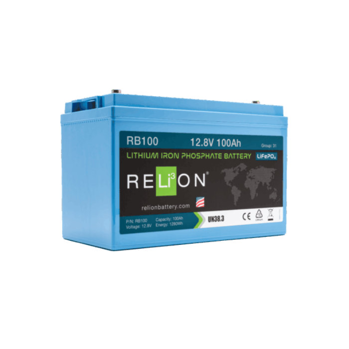 RELiON RB100 Lithium Iron Phosphate Battery for Solar