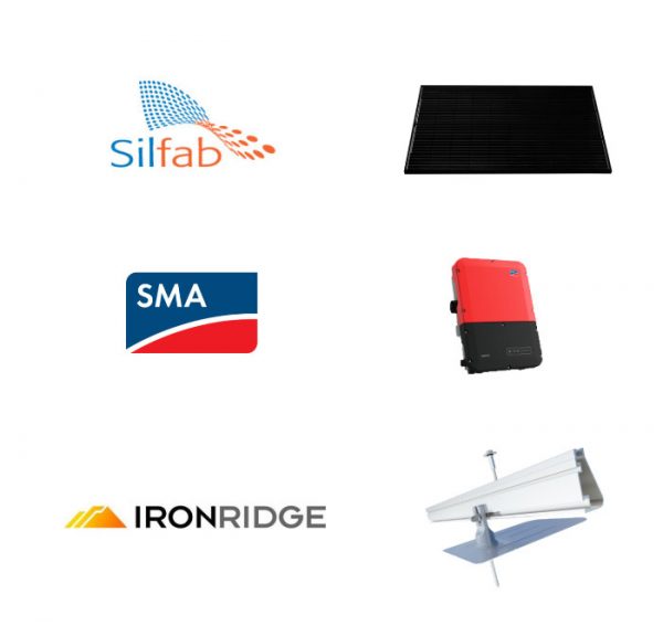 5 94kw Diy Grid Tie Solar System Kit For Pitched Roof With Sma America String Inverter Our Nec Code Compliant 5 940 Watt Diy Grid Tie Solar Kit Comes With The Following High