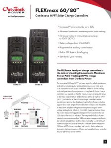 OutBack FLEXmax Spec Sheet