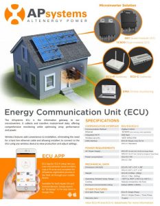 your ECU-R collects reports microinverters ECU-R - with Unit creates Gateway readable data system\'s happening so know your production. power you APsystems from APsystems By is what Communication Gateway The Energy and