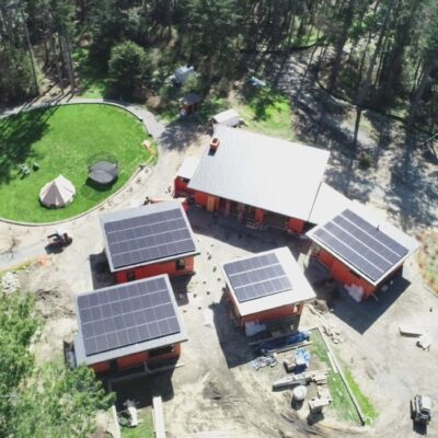 Large off grid solar array